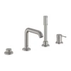 Kép 1/2 - Grohe Essence New 4-lyukas, egykaros kádkombináció, supersteel 19578DC1