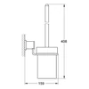 Kép 2/2 - Grohe Allure WC kefe garnitúra 40340000