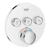 Kép 1/2 - GROHE Grohtherm SmartControl termosztátos színkészlet, fehér üveg 29904LS0