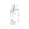 Kép 2/2 - GROHE Power&Soul Cosmopolitan kézizuhany 130 mm 27664000