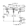 Kép 2/2 - GROHE Eurosmart Cosmopolitan 3-lyukas mosdócsaptelep, 1/2" 20187000
