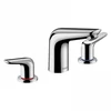 Kép 1/2 - Hansgrohe Novus 3-lyukú mosdócsaptelep 100 automata lefolyóval 71140000