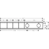 Kép 2/2 - Hansgrohe RainSelect Termosztát falsík alatti szereléshez, 3 fogyasztóhoz, matt fehér 15381700