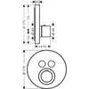 Kép 2/2 - Hansgrohe Axor ShowerSelect termosztátos csaptelep 36723000