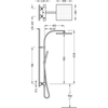 Kép 2/2 - Tres Cuadro-Tres termosztátos zuhanyrendszer 107395