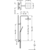 Kép 2/2 - Tres Loft-TRES termosztátos zuhanyoszlop 20019501