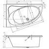 Kép 2/2 - RIHO LYRA akril kád 140X90 cm Jobbos