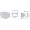 Kép 2/2 - Geberit AquaClean Mera Comfort komplett higiéniai berendezés, fali WC-vel
