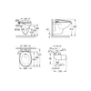 Kép 2/2 - Grohe Bau Ceramic Manuális bidés ülőke 3 az 1-ben készlet, falra szerelhető 39652SH0