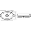 Kép 2/2 - Riho Solid Surface Thin ovális mosdótál F70028