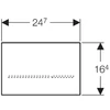 Kép 2/3 - Geberit Sigma80 nyomólap WC öblítés elektronikus működtetése 116.092.SG.1