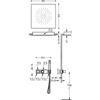 Kép 2/2 - Tres exclusive 2 irányú termosztatikus zuhanyrendszer 20725208