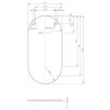 Kép 5/6 - AREZZO design Ovális tükör 50/100 AR-167567