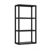 Kép 1/4 - AREZZO design MONTEREY Függőpolc üveggel 40/80 matt fekete (21,6) AR-168186