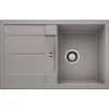 Kép 1/5 - BLANCO METRA 45 S Silgranit mosogató dugókiemelő nélkül, alumetál 513186
