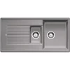 Kép 1/5 - BLANCO ZIA 6S Silgranit mosogató szűrőkosárral (alumetál, #514741)