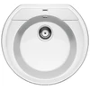 Kép 1/4 - BLANCO RONDOVAL 45 Silgranit mosogató dugókiemelő nélkül (fehér, #515671)