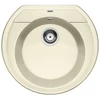 Kép 1/6 - BLANCO RONDOVAL 45 Silgranit mosogató dugókiemelő nélkül (jázmin, #515672)