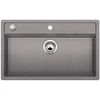 Kép 1/5 - BLANCO DALAGO 8 Silgranit mosogató dugókiemelővel (alumetál, #516630)