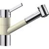 Kép 1/6 - BLANCO TIVO-S Silgranit/króm kihúzható zuhanyfejes mosogató csaptelep (jázmin, #517614)