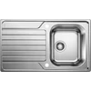 Kép 1/5 - BLANCO DINAS 45 S rozsdamentes mosogató két furattal, lefolyó távműködtetővel 523378