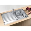 Kép 5/5 - BLANCO DINAS 45 S rozsdamentes mosogató két furattal, lefolyó távműködtetővel 523378
