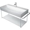 Kép 1/4 - Duravit DuraSquare 100-as mosdóhoz fali fém állvány, króm 0031041000