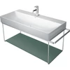Kép 3/4 - Duravit DuraSquare 100-as mosdóhoz fali fém állvány, króm 0031041000