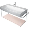 Kép 4/4 - Duravit DuraSquare 100-as mosdóhoz fali fém állvány, króm 0031041000