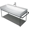 Kép 4/5 - Duravit DuraSquare 100-as mosdóhoz fali fém állvány, matt fekete 0031044600
