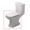 Kép 1/5 - Duravit 1930 hátsó kifolyású monoblokkos wc, tartály nélkül 0227090000