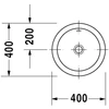 Kép 2/3 - Duravit Architec Ø 40 cm-es beépíthető mosdó 0318400000