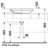Kép 4/7 - Duravit Durastyle 60x38 cm-es ráültethető mosdó 0349600000