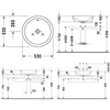 Kép 5/5 - Duravit Starck1 Ø 53 cm ráültethető mosdó 0447530000