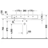 Kép 3/4 - Duravit Vero 100x47 cm mosdó 0454100000