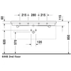 Kép 3/4 - Duravit 2nd floor 120x50,5 cm mosdó 0491120000