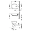 Kép 2/2 - Duravit D-Code álló bidé 224110 (22411000002)