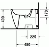 Kép 3/5 - Duravit Happy D.2 álló bidé 2267100000
