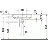 Kép 2/4 - Duravit Happy D.2 65x49,5 cm mosdó három csaplyukkal 2316650030