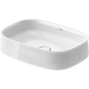 Kép 1/3 - Duravit Zencha 55x39 cm-es ráültethető mosdó white alpin 2373550079