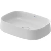 Kép 1/3 - Duravit Zencha 55x39 cm-es ráültethető mosdó white satin matt 2373553279