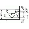 Kép 3/4 - Duravit Durastyle lapos öblítésű fali wc, 54x37 cm 2540090000