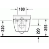 Kép 6/7 - Duravit Starck 3 fali wc szett, ülőkével 42250900A1