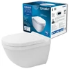 Kép 8/8 - Duravit Starck 3 Öblítőperem nélküli Rimless fali wc szett, ülőkével 45270900A1