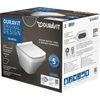 Kép 1/6 - Duravit Durastyle Compact Rimless (öblítőperem nélküli) fali wc szett ülőkével 45710900A1