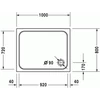 Kép 2/3 - Duravit D-code 100x80 cm-es zuhanytálca 720106 (720106000000000)