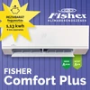 Kép 2/2 - Fisher COMFORT PLUS FSAIF-CP-91AE3 / FSOAIF-CP-91AE3 oldalfali split klíma (2.7 kW)