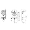Kép 2/2 - Geberit 110.100.00.1 Kombifix Basic WC szerelőelem fali WC részére