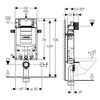 Kép 2/2 - Geberit 110.367.00.5 Kombifix WC szerelőelem öblítőtartállyal, szagelszívási lehetőséggel