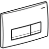 Kép 2/4 - Geberit Delta50 működtetőlap, 2 mennyiséges öblítéshez, Alpin fehér 115.119.11.1